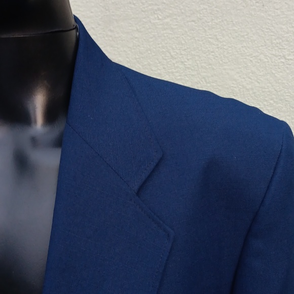 JOHN L. BLAIR MEN'S CLASSIC PURE WOOL LUXURY BLAZER W/GOLD BUTTON ACCENTS (USA) - Picture 5 of 17